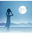 Indian Girl vector image