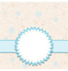 Template greeting card vector image