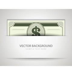 Dollars money vector image