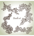 Doodle set vector image