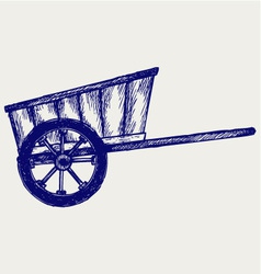 Vintage van to transport vector image