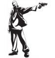 Gunman vector image