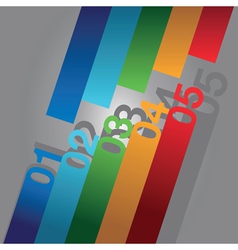 Numbers vector image