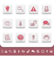 Professional web icons buttons vector image