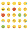 Flat Design Emoji Round vector image