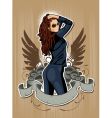 Cartoon girl vector image