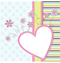 Template greeting card vector image