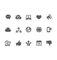 Social Icon set vector image