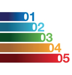 Numbers vector image
