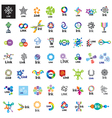 Biggest collection of logos link vector image