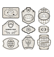 Set retro variation vintage labels vector image