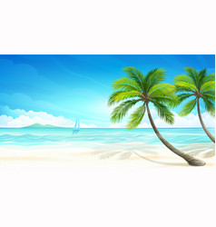 Tropical beach vector image