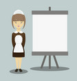 Young beautiful maid Young beautiful maid vector image