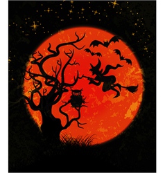 Halloween background vector image
