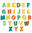 Colorful letters vector image