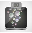 Metal app icon vector image