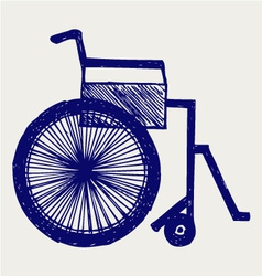 Invalid chair vector image
