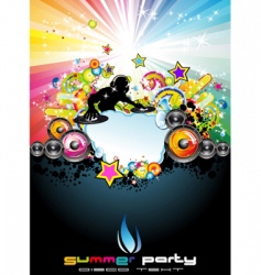 Music event abstract background vector image