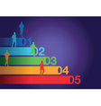 Runners numbers vector image