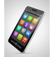 Mobile 05Mobile phone and icons vector image