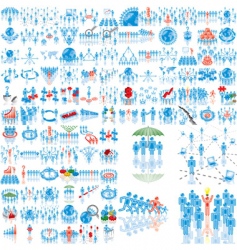 Business icons vector image