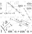 Seamless mathematical pattern vector image