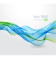 Abstract background with blue wave vector image