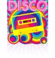 Retro party background vector image
