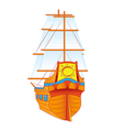 Ship sails vector image