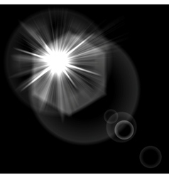Light flare special effect vector image