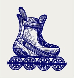 Inline skate vector image