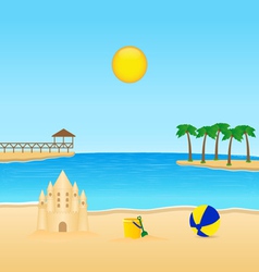Tropical landscape vector image