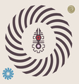 Spring african sun element vector image