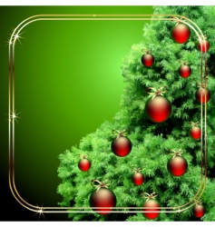 Christmas fir vector image