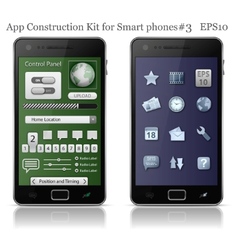 Ui elements for smart phone vector image