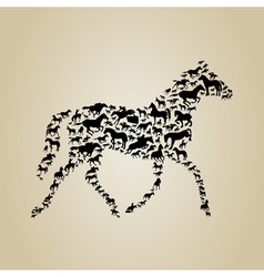 Horse vector image