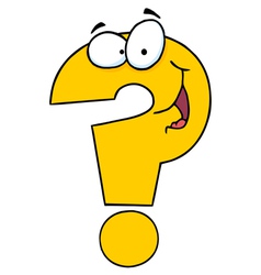Question Mark Character vector image