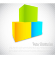 Background with cube vector image