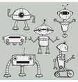 Robots collection vector image