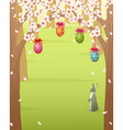 Easter forest vector image