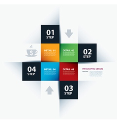 Business Step Paper Lines And Numbers vector image