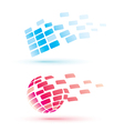 Abstract globe icons business and comunication con vector image