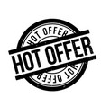 Hot offer rubber stamp vector image