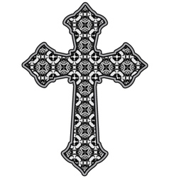 Patterned cross vector image