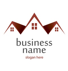 Logo roofs vector image
