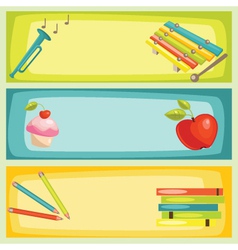 Back to school vector image