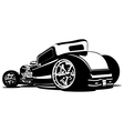 Cartoon hotrod vector image