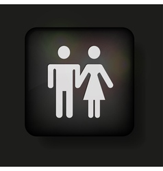 Unisex Toilet Sign vector image