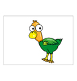 Duck cartoon vector image