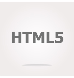 Html 5 sign icon Programming language symbol Html 5 sign icon Programming language symbol vector image